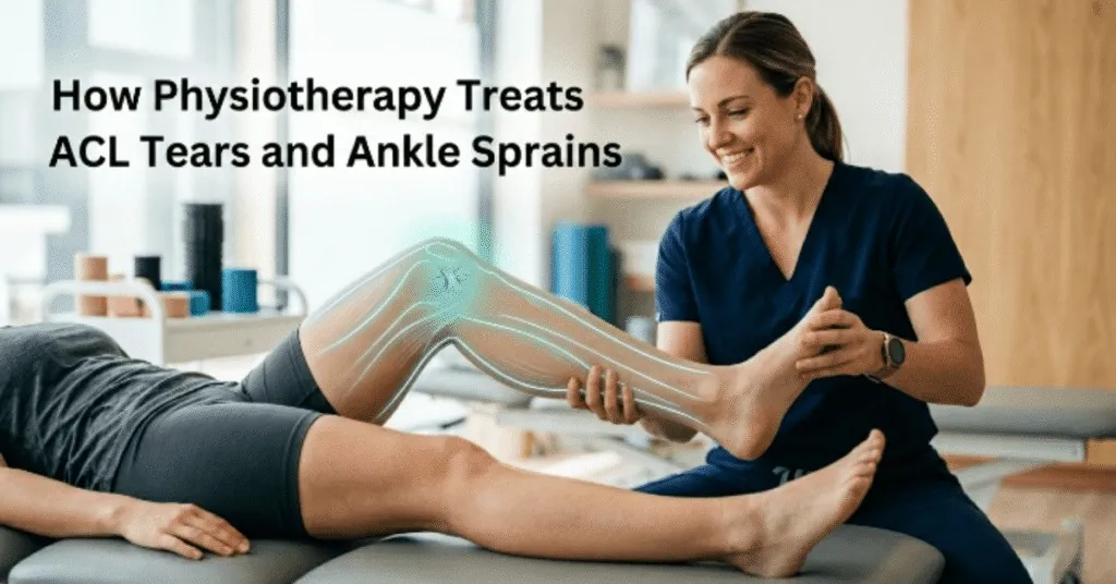 Physiotherapist treating ACL tears and Ankle sprains
